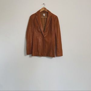 Cache Genuine Tan Leather Jacket